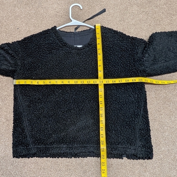 Lululemon Wool Whenever Crew Sweatshirt Boxy Pullover Sherpa Womens Size 6 - Picture 6 of 6